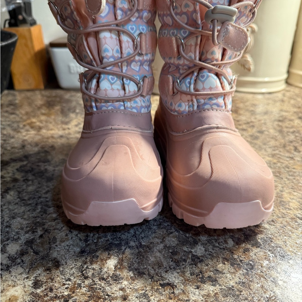 Kids Pink Snow Boots - Picture 6 of 7